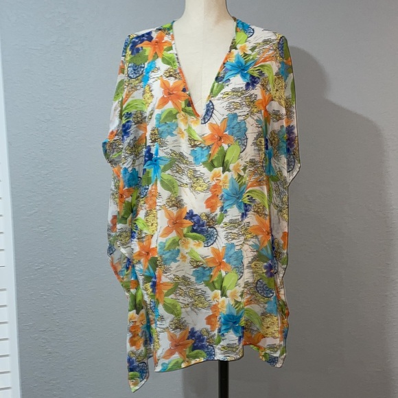 Tommy Bahama Other - Tommy Bahama Chiffon Coverup Tunic size M NWOT